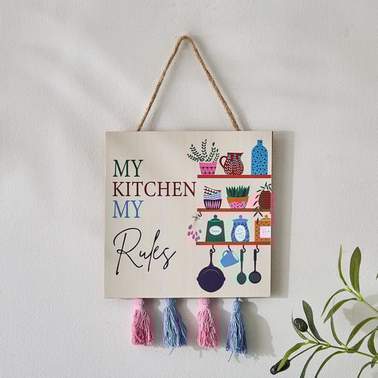 Garnet Interior Wooden Kitchen Hanging Wall Accent