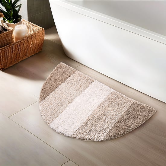 Pristine Melange Striped Anti-Slip Bath Mat - 80cm