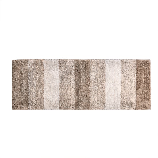 Pristine Melange Striped Anti-Slip Bath Runner - 130x45cm