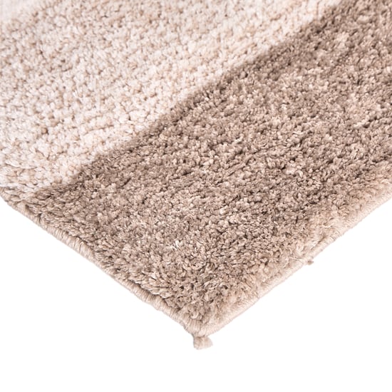 Pristine Melange Striped Anti-Slip Bath Runner - 130x45cm