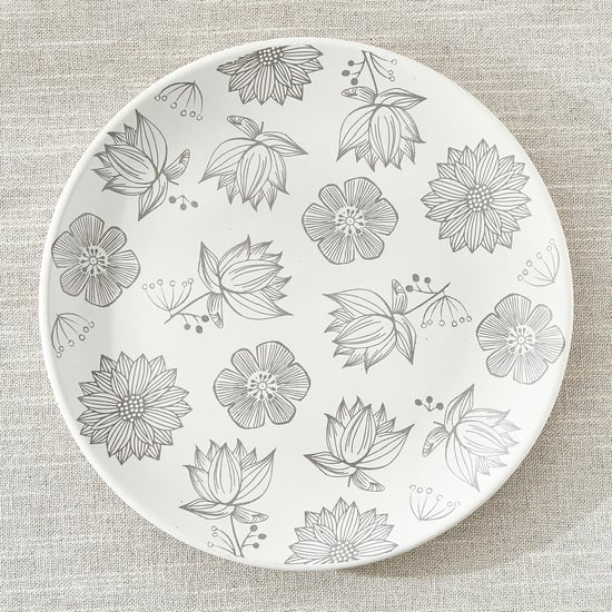 Corsica Flores Stoneware Floral Print Dinner Plate - 26cm