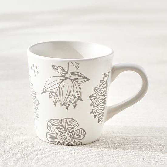 Corsica Flores Stoneware Floral Print Coffee Mug - 320ml