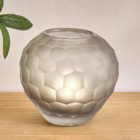 Grain Roan Glass Cutwork T-Light Holder - Small
