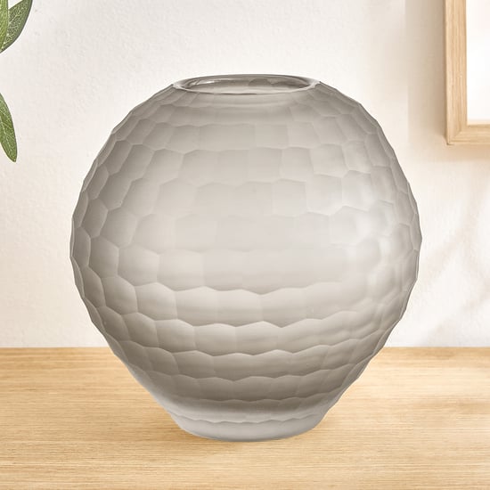 Grain Roan Glass Cutwork Vase - Small
