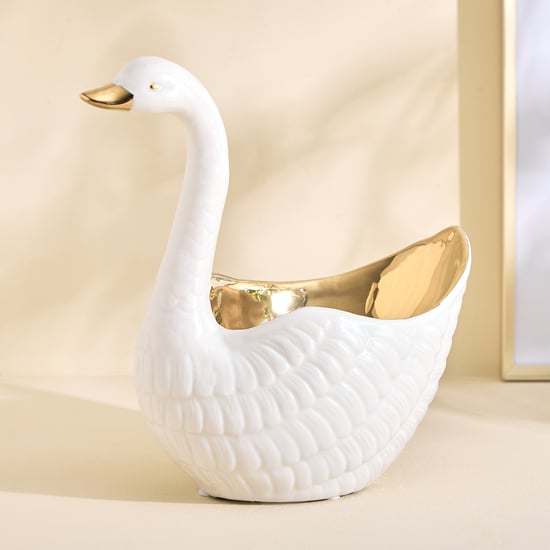 Brighton Svana Ceramic Swan Decorative Bowl