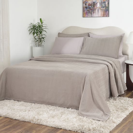 MASPAR Caroline Cotton Herringbone Double Bed Cover