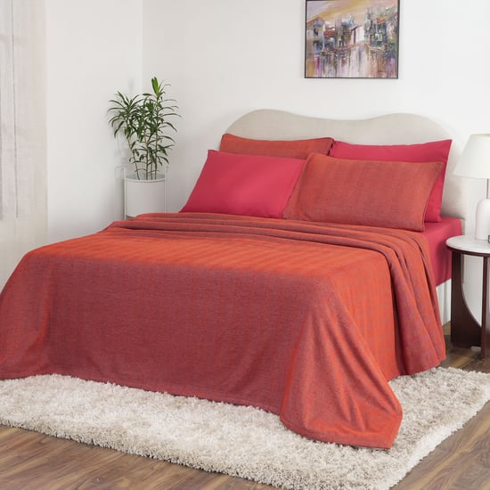 MASPAR Caroline Cotton Herringbone Double Bed Cover
