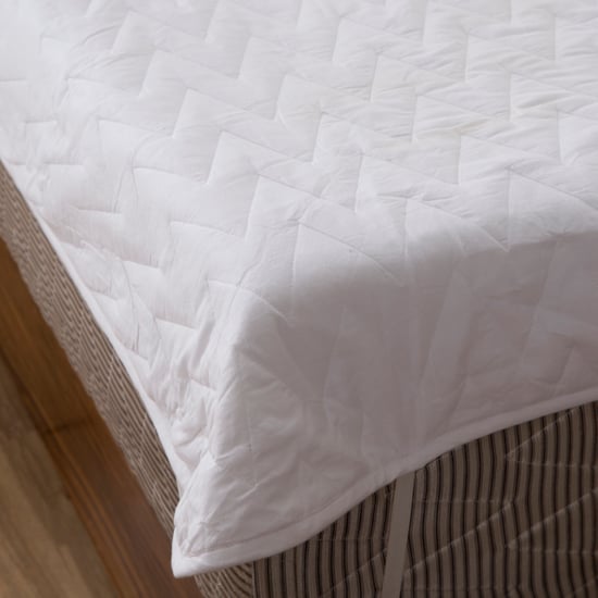 MASPAR Zig Zag Cotton King Mattress Protector