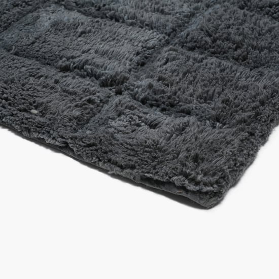 MASPAR Slab Comose Cotton Checked Anti-Slip Bath Mat - 60x40cm