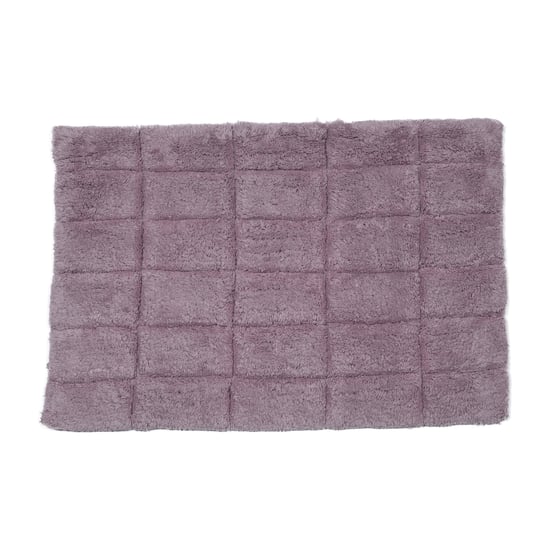 MASPAR Slab Comose Cotton Checked Anti-Slip Bath Mat - 60x40cm