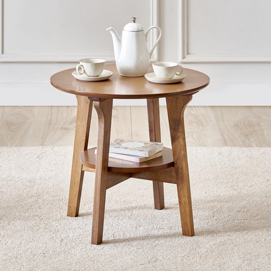 Jilly Solid Wood 2-Seater Tea Set - Brown