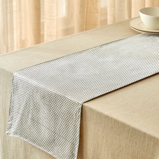 Corsica Bling Dot Jacquard Table Runner