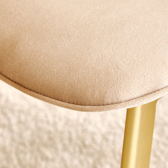 Monalisa Set of 2 Fabric Dining Chairs - Beige