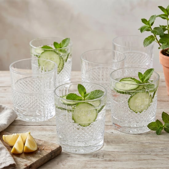Luana Brilliant Rock Set of 6 Whiskey Glasses - 325ml