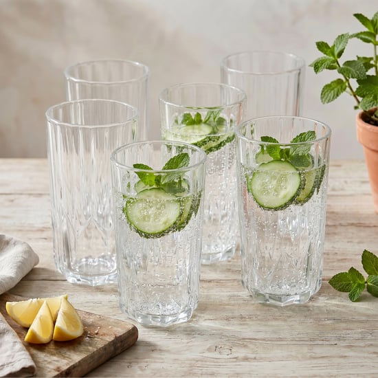 Luana Gem Set of 6 Highball Glasses - 300ml