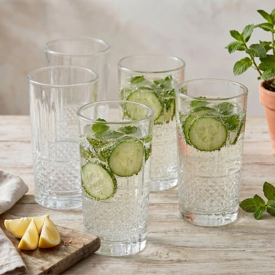 Luana Brilliant Set of 6 Highball Tall Glasses - 275ml