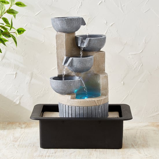 Corsica Alpine Polyresin Diya Water Fountain - 30x22x40cm