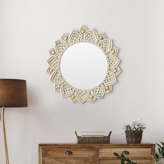 Corsica Flex Woven Wall Mirror - 40cm
