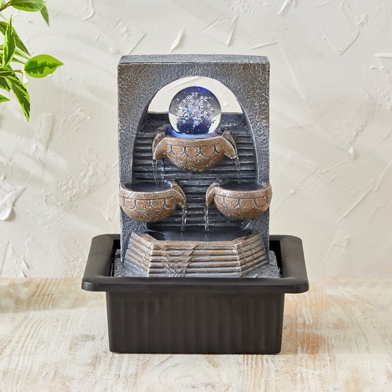 Corsica Alpine Polyresin Diya Water Fountain - 20x17x27cm