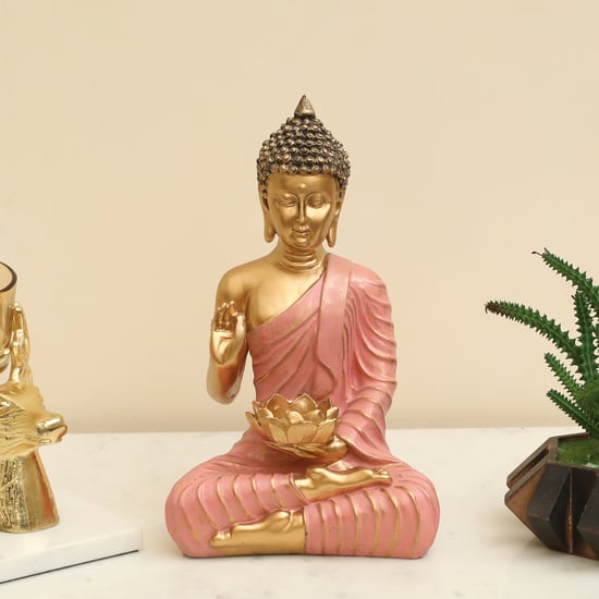 VEDAS Mystical India Arro Polyresin Buddha Figurine