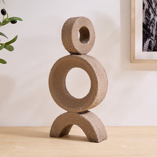 Dew Polyresin 3-Tier Ring Table Accent