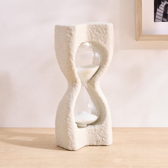 Dew Polyresin Sand Timer Table Accent