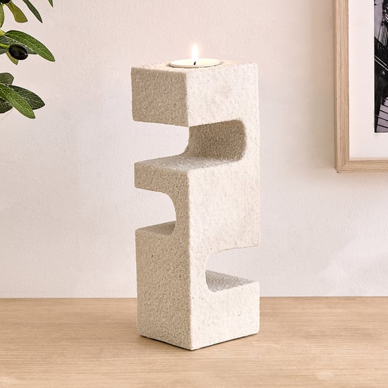 Dew Polyresin Arc T-Light Holder