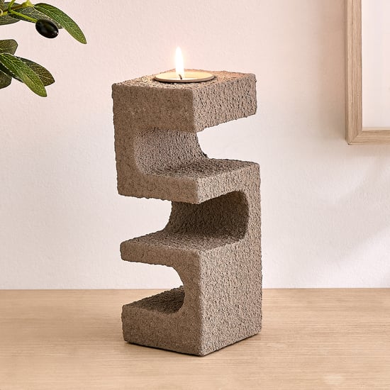 Dew Polyresin Arc T-Light Holder