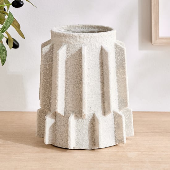 Dew Polyresin Panels Vase