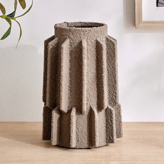 Dew Polyresin Panels Vase