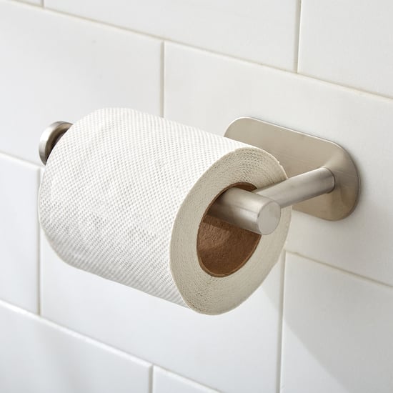 Orion Mandrin Chrome Stainless Steel Adhesive Toilet Paper Holder