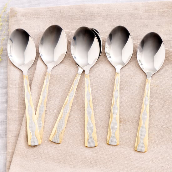 Glister Amara Set of 6 Stainless Steel Baby Spoons