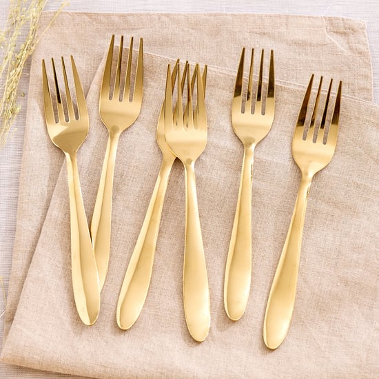 Glister Sobeka Set of 6 Stainless Steel Dinner Forks