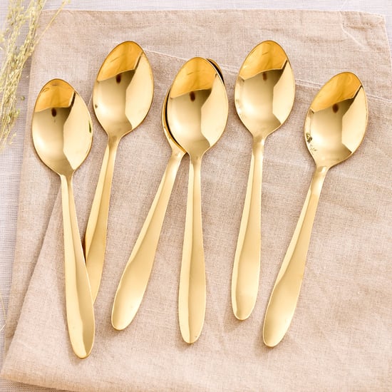 Glister Sobeka Set of 6 Stainless Steel Dinner Spoons