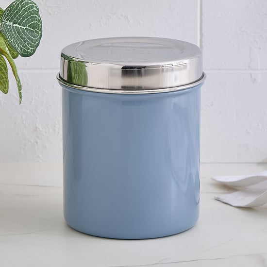 Corsica Axton Set of 2 Stainless Steel Storage Canisters - 600ml