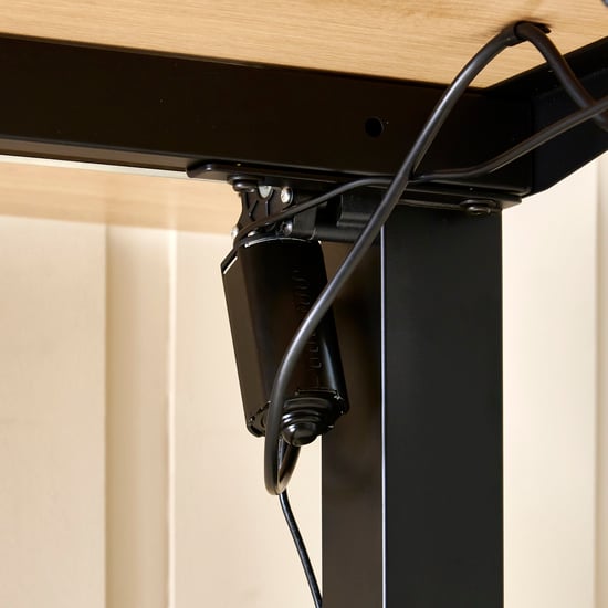 Ascent Smart Height Adjustable Study Desk - Black