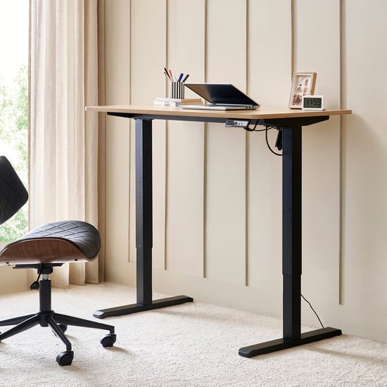 Ascent Smart Height Adjustable Study Desk - Black