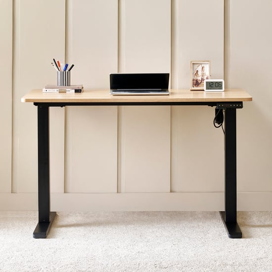 Ascent Smart Height Adjustable Study Desk - Black