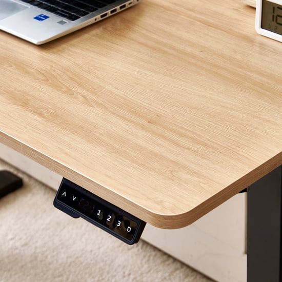 Ascent Smart Height Adjustable Study Desk - Black