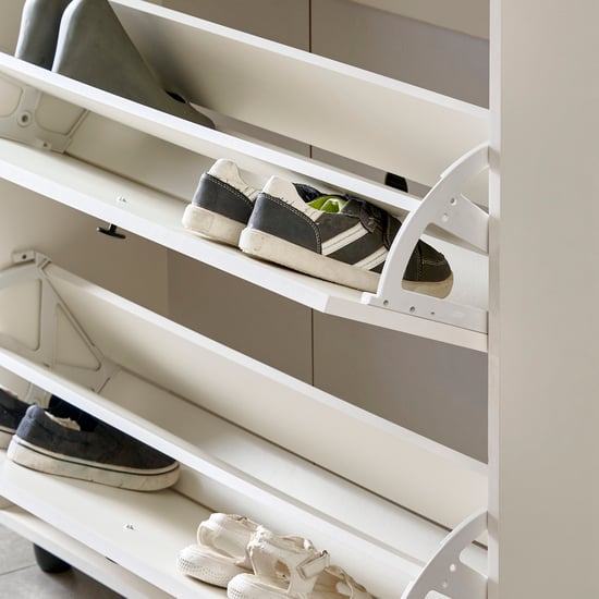 Helios Madison 24 Pairs Shoe Cabinet - White