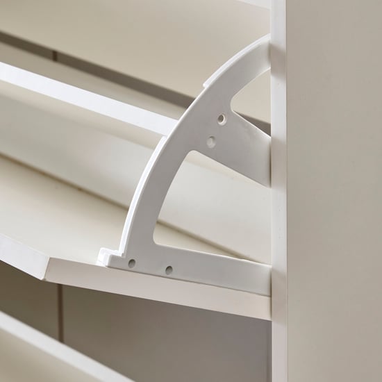 Helios Madison 24 Pairs Shoe Cabinet - White