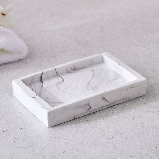 Corsica Arctic Polyresin Soap Dish