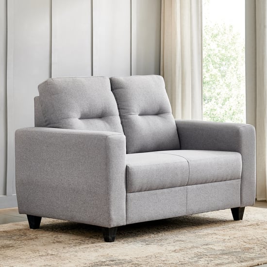 Helios Kayin Fabric 2-Seater Sofa - Grey