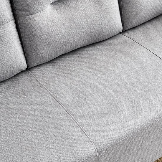 Helios Kayin Fabric 3-Seater Sofa - Grey