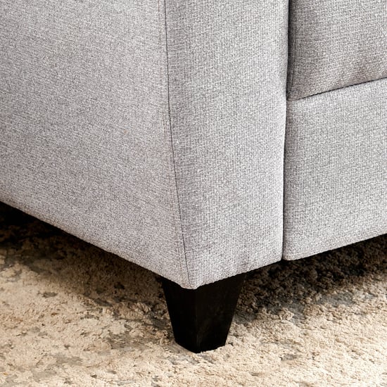 Helios Kayin Fabric 3-Seater Sofa - Grey