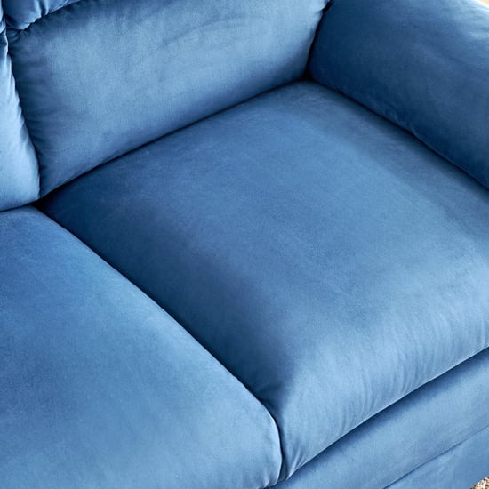 Mojo NXT Velvet 2-Seater Sofa - Blue