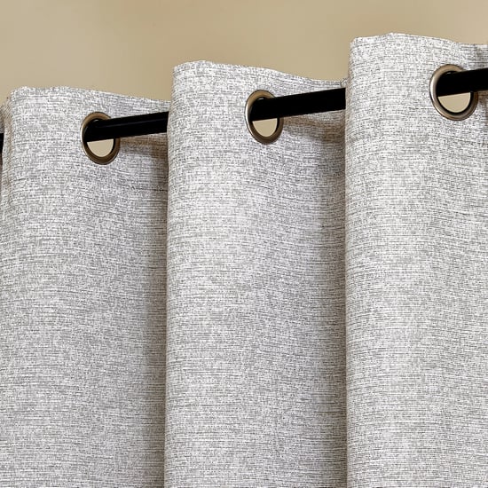 Drift Melange Set of 2 Blackout Door Curtains - 7.2ft (220cm)
