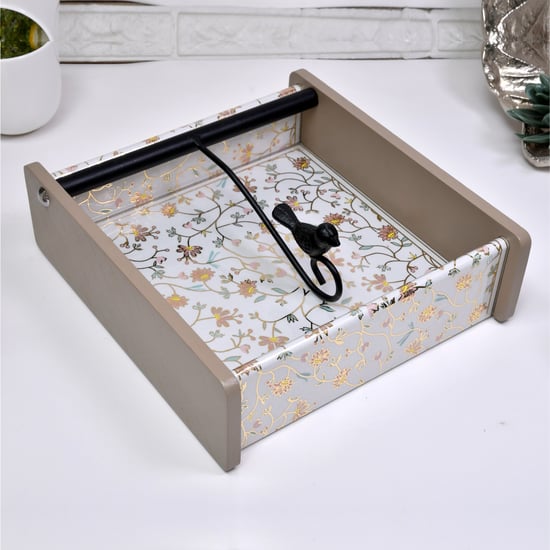 HOME SPARKLE Wooden Printed Napkin Holder