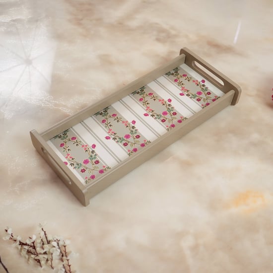 HOME SPARKLE Wooden Serving Tray - 33x14x5cm