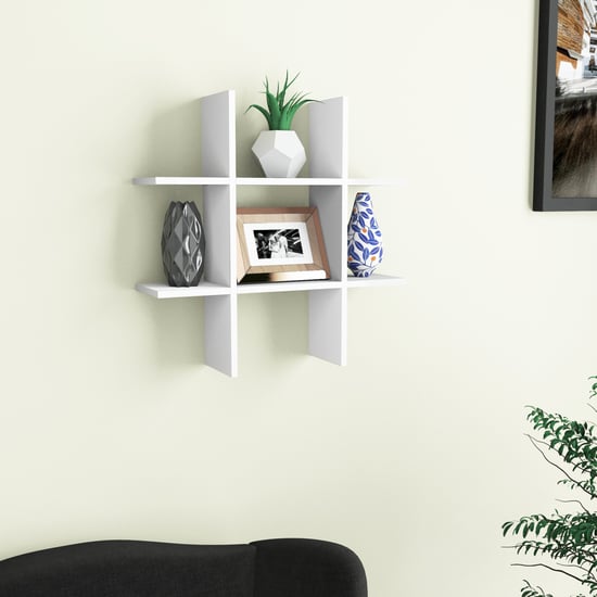 HOME SPARKLE Wall Shelf - White